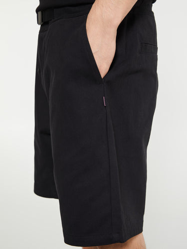 Pas Normal Studios - Off-Race Cotton Twill Shorts in Black