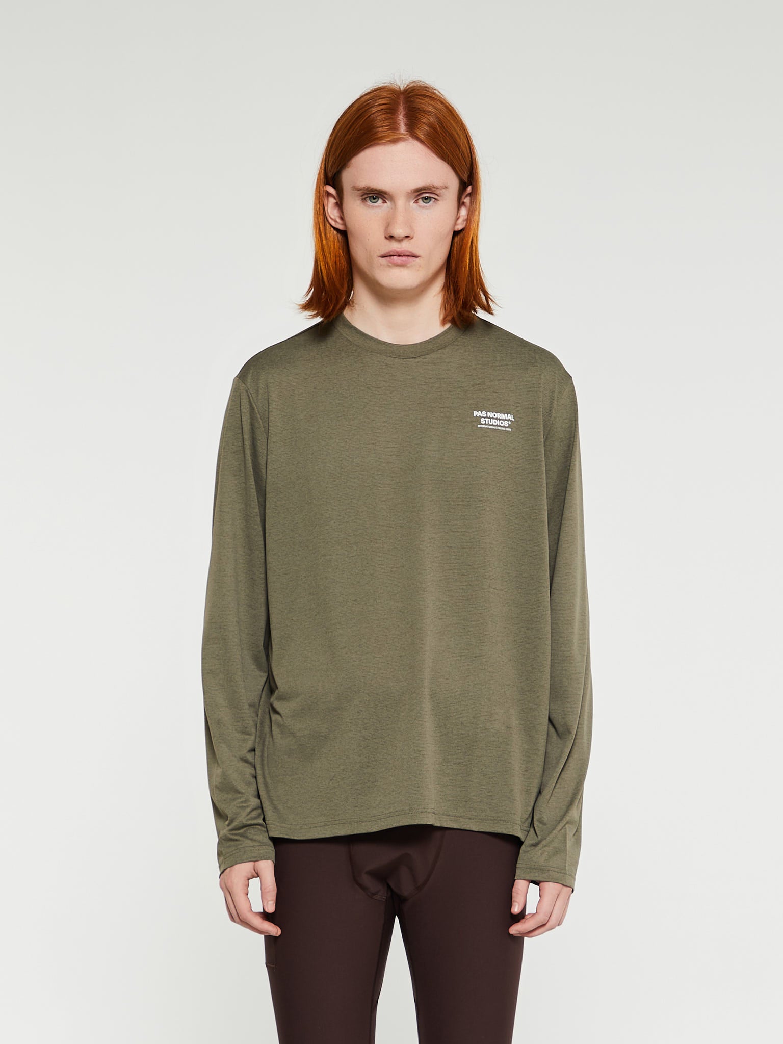 Pas Normal Studios - Balance Longsleeved T-Shirt in Olive Grey