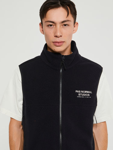 Pas Normal Studios - Off-Race Fleece Vest in Black
