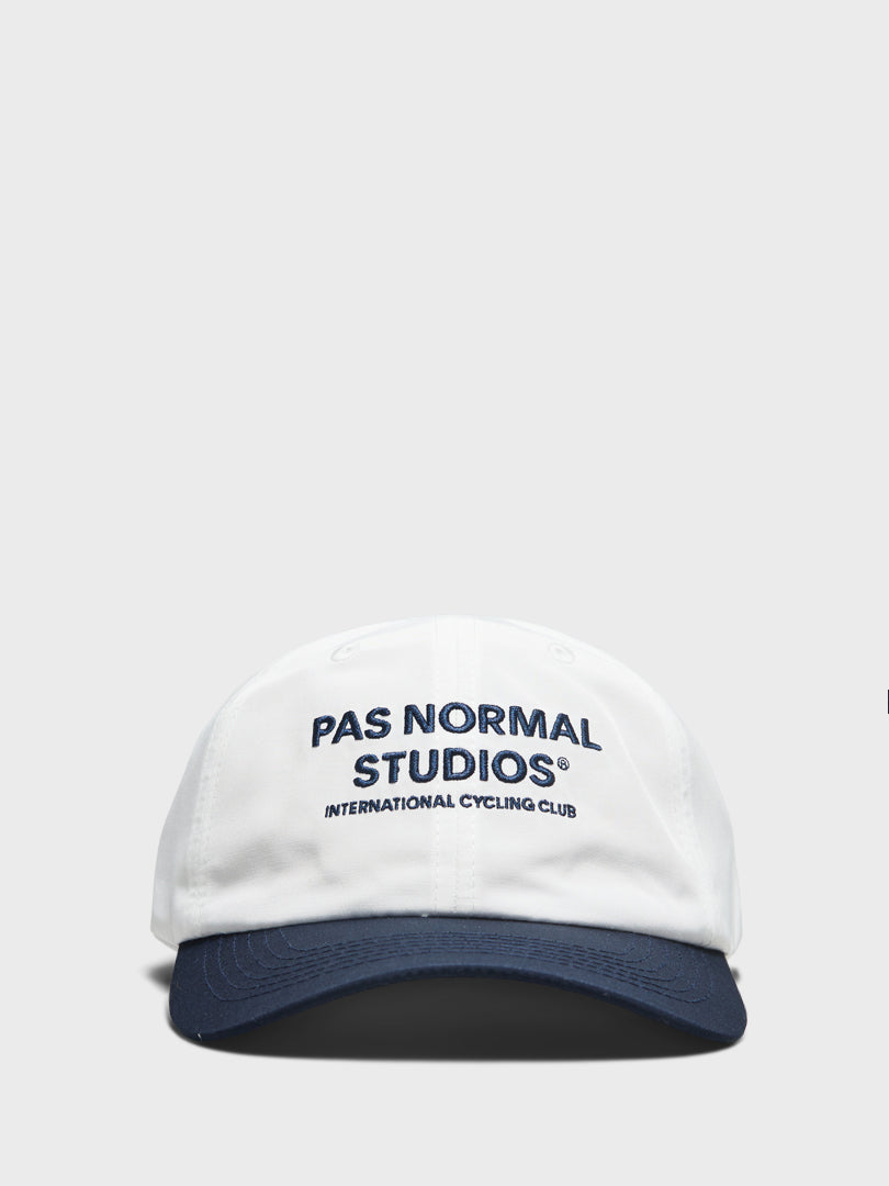 Pas Normal Studios - Off-Race Cap in Off White and Navy