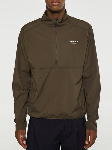 Pas Normal Studios - Balance Half Zip Jacket in Dusty Brown
