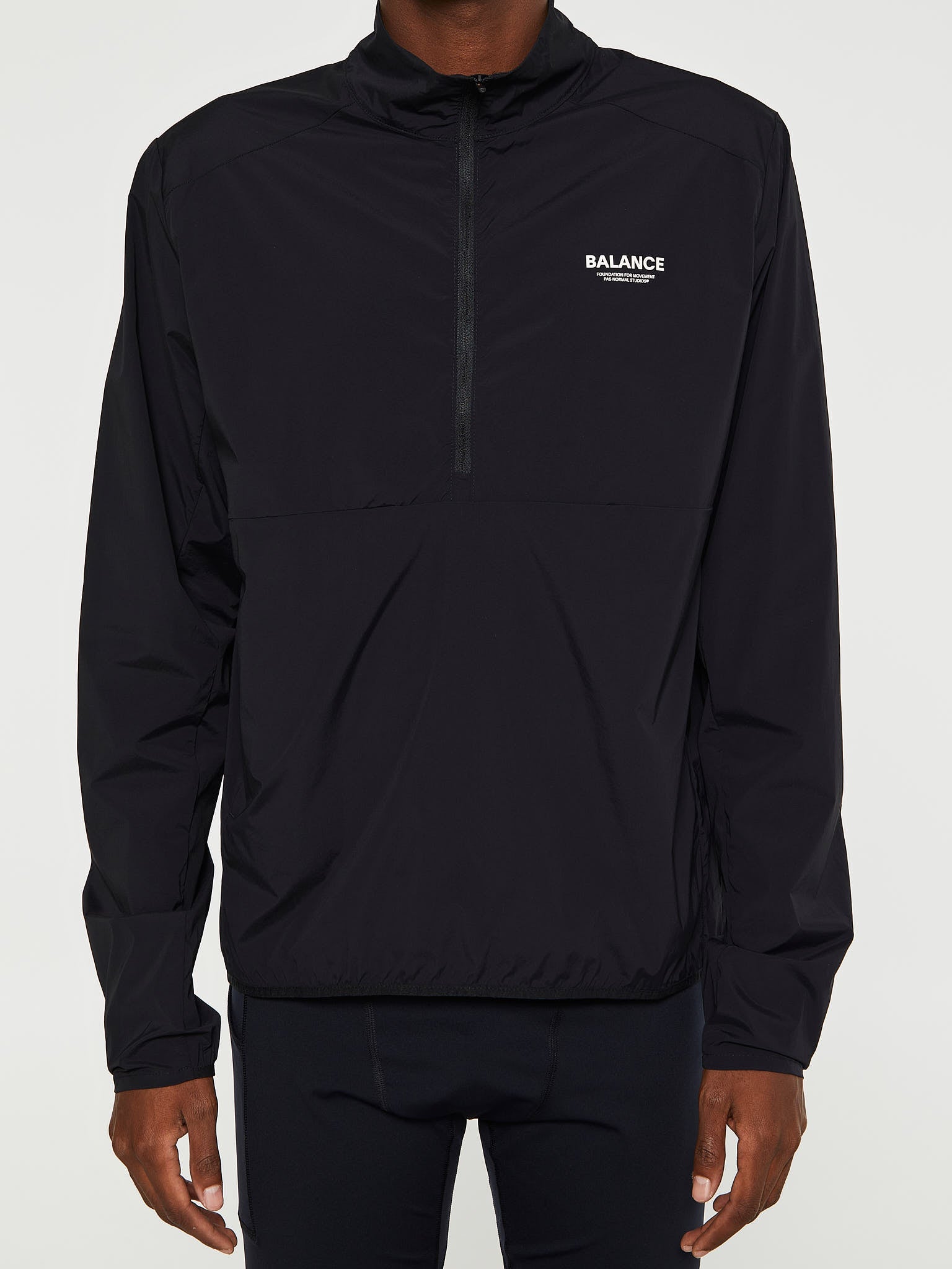 Normal Zip Pas Normal Studios - Balance Half Zip Jacket in Black – Stoy