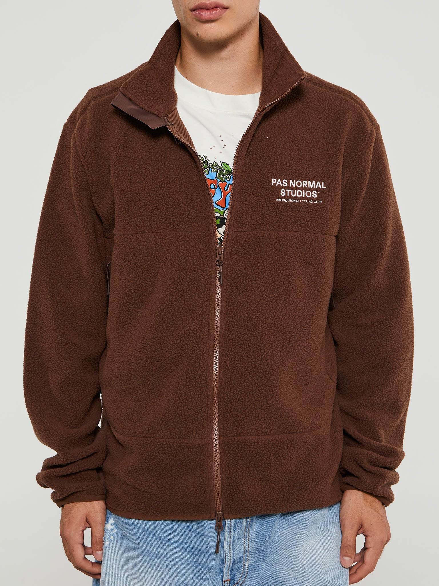 Pas Normal Studios - Off-Race Fleece Jacket in Brown