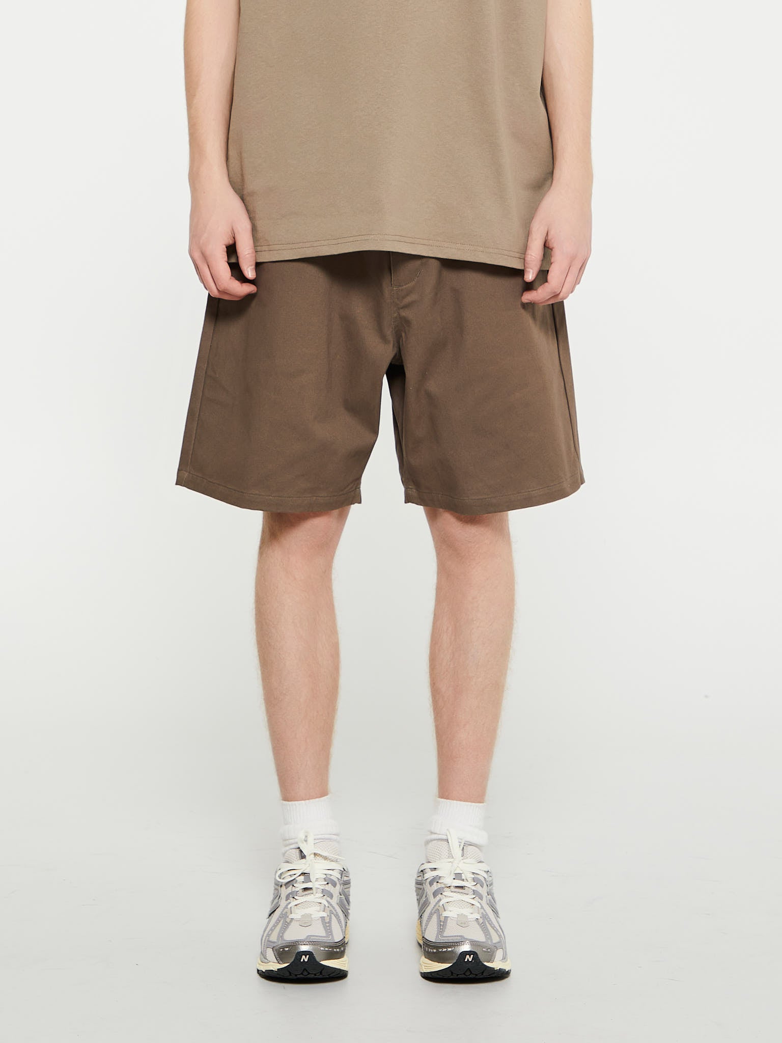 Pas Normal Studios - Off-Race Cotton Twill Shorts in Brown