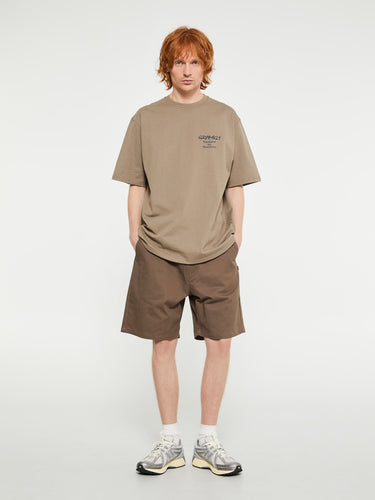 Pas Normal Studios - Off-Race Cotton Twill Shorts in Brown