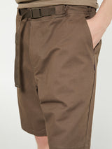 Pas Normal Studios - Off-Race Cotton Twill Shorts in Brown