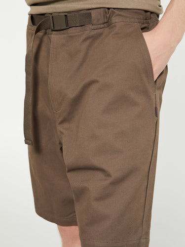 Pas Normal Studios - Off-Race Cotton Twill Shorts in Brown