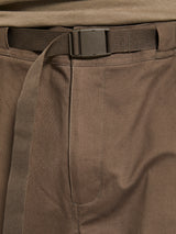 Pas Normal Studios - Off-Race Cotton Twill Shorts in Brown