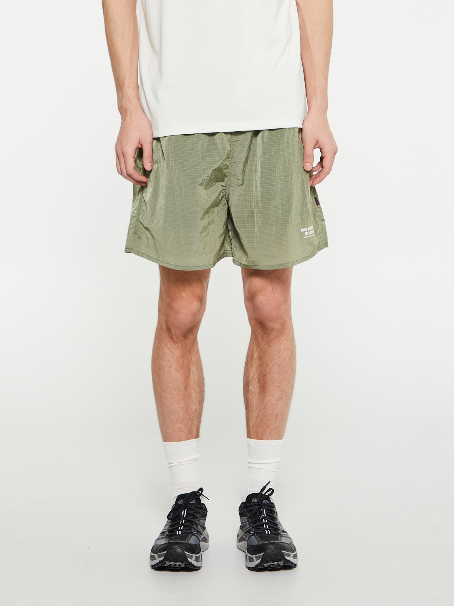 Pas Normal Studios - Off-Race Ripstop Shorts in Army Green