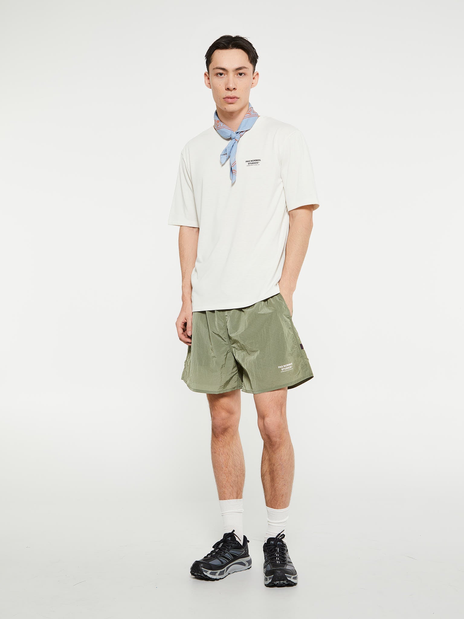 Off-Race Ripstop Shorts in Army Green