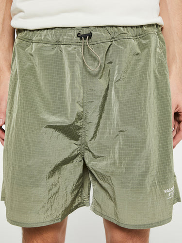 Pas Normal Studios - Off-Race Ripstop Shorts in Army Green