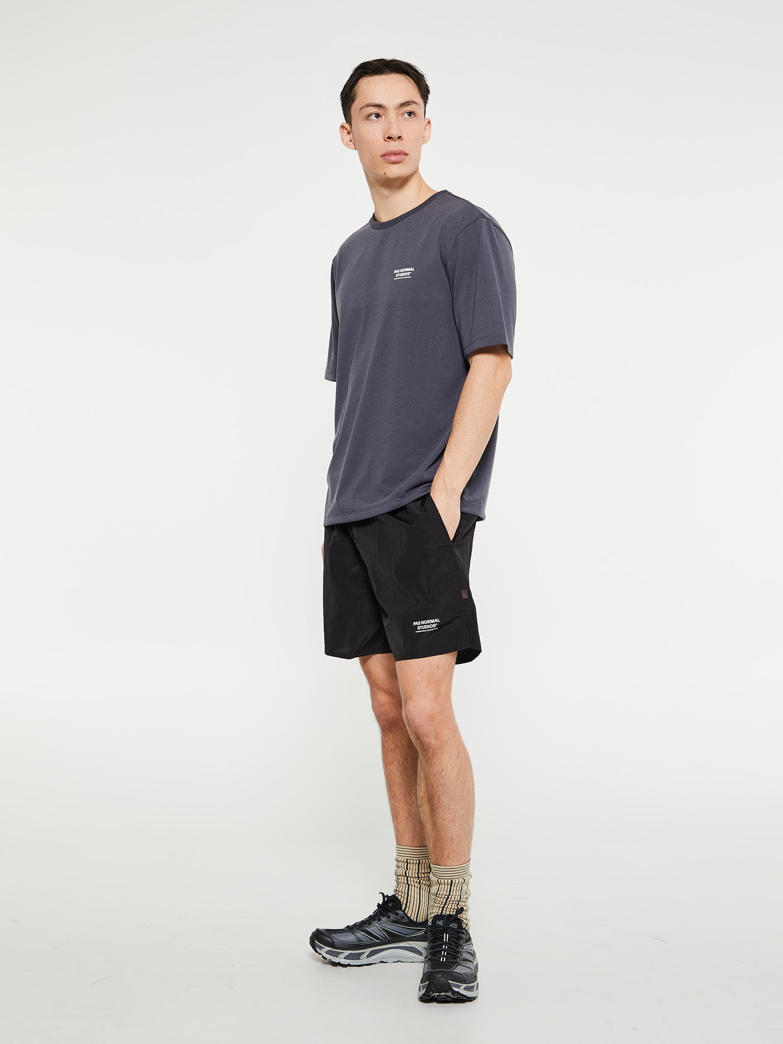 Off-Race Ripstop Shorts in Black