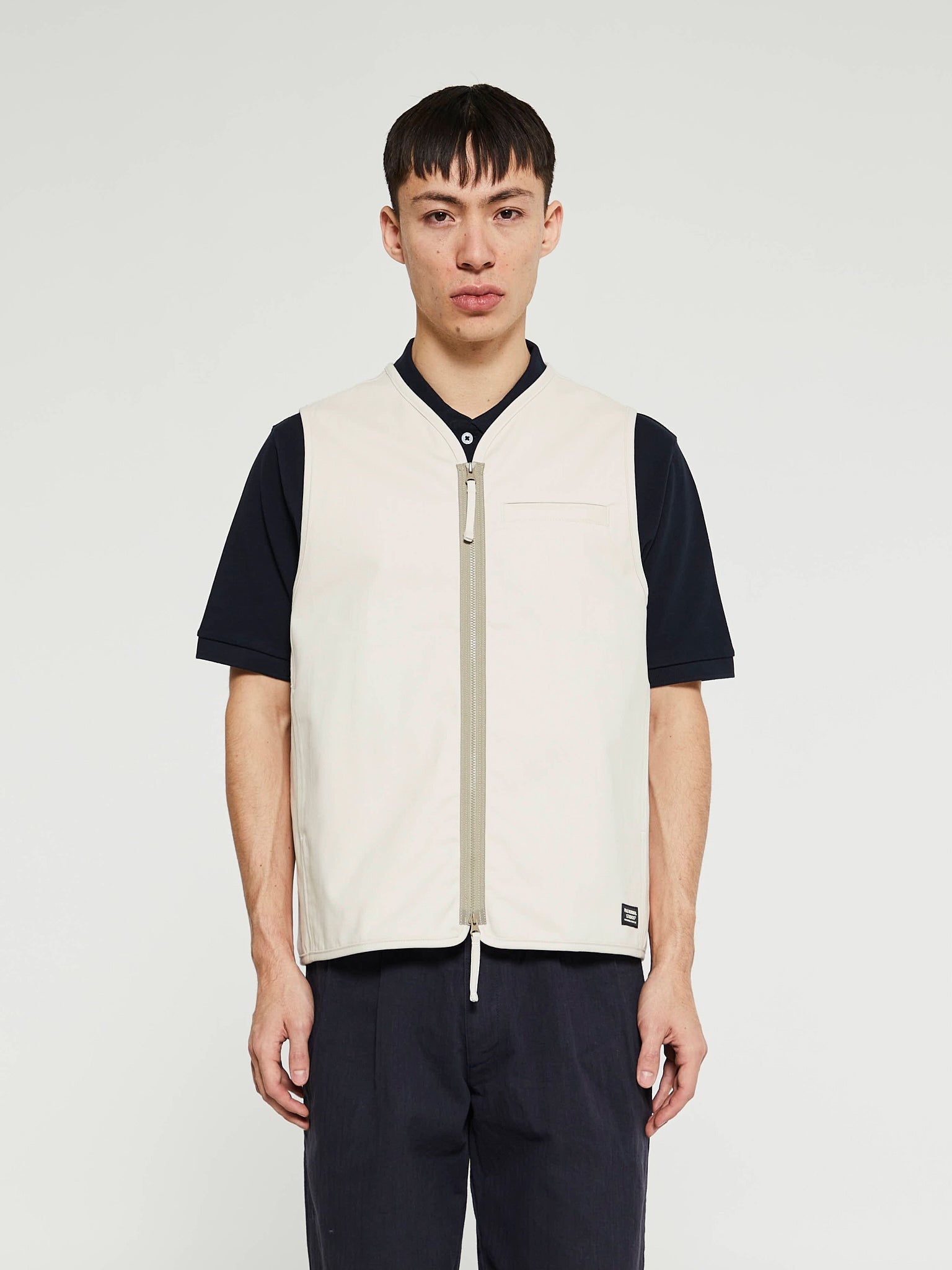 Pas Normal Studios - Off-Race Cotton Twill Vest in Limestone