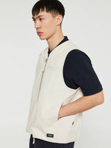 Pas Normal Studios - Off-Race Cotton Twill Vest in Limestone