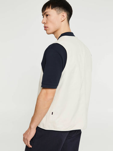 Pas Normal Studios - Off-Race Cotton Twill Vest in Limestone