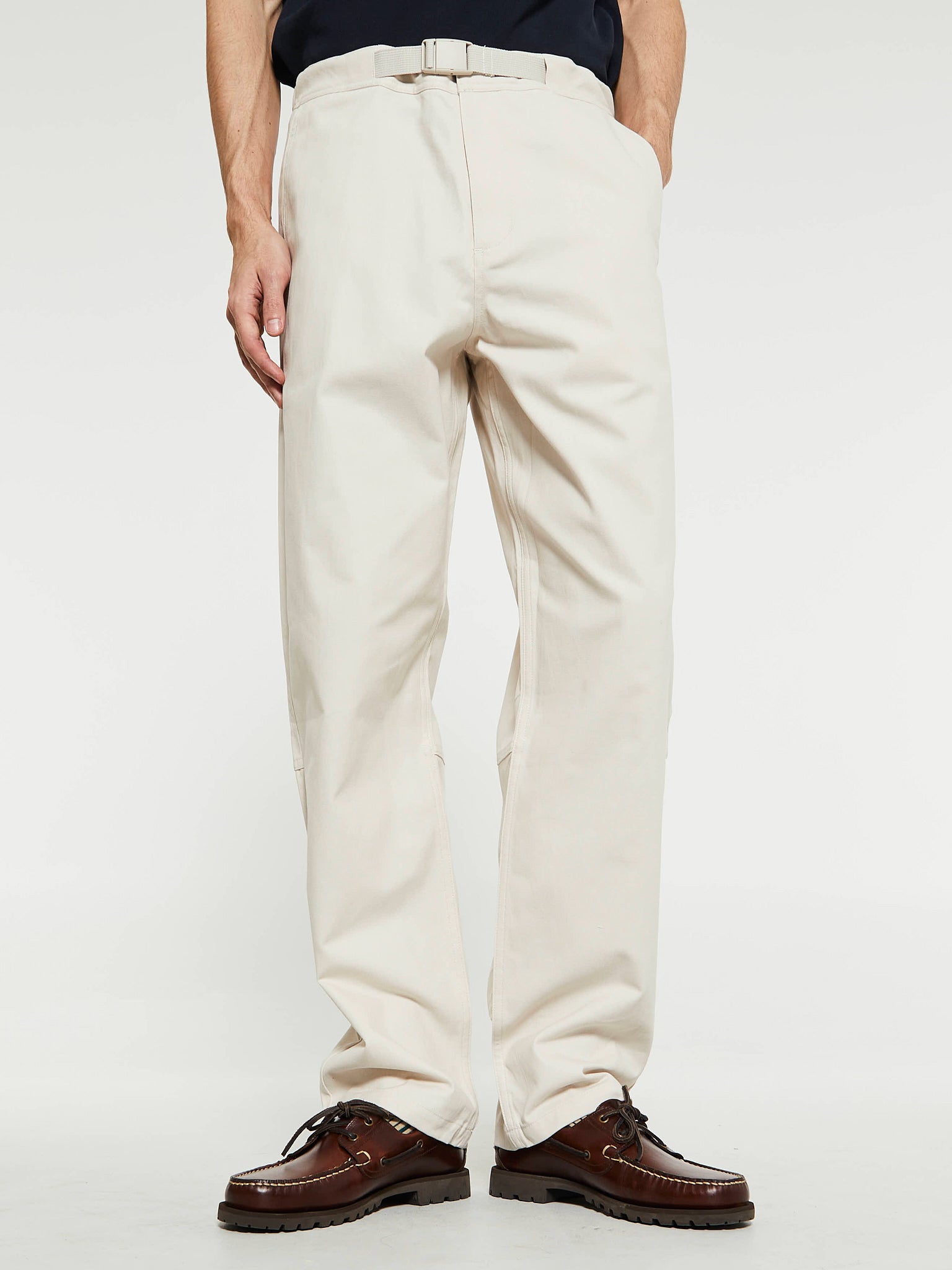 Pas Normal Studios - Off-Race Cotton Twill Pants in Limestone