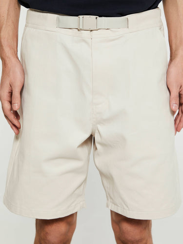 Pas Normal Studios - Off-Race Cotton Twill Shorts in Limestone