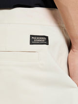 Pas Normal Studios - Off-Race Cotton Twill Shorts in Limestone