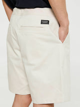 Pas Normal Studios - Off-Race Cotton Twill Shorts in Limestone