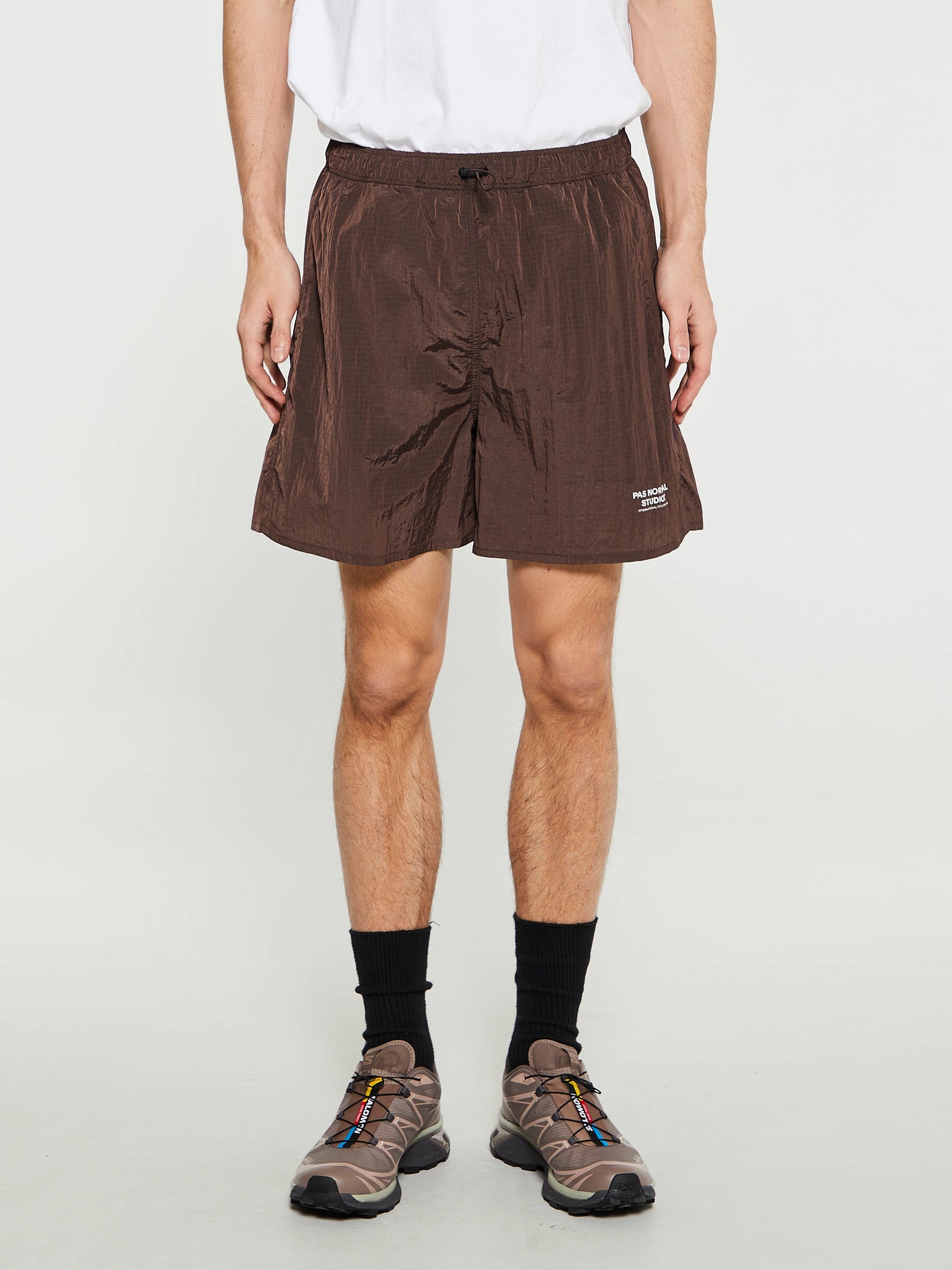 Pas Normal Studios - Off-Race Ripstop Shorts in Light Brown