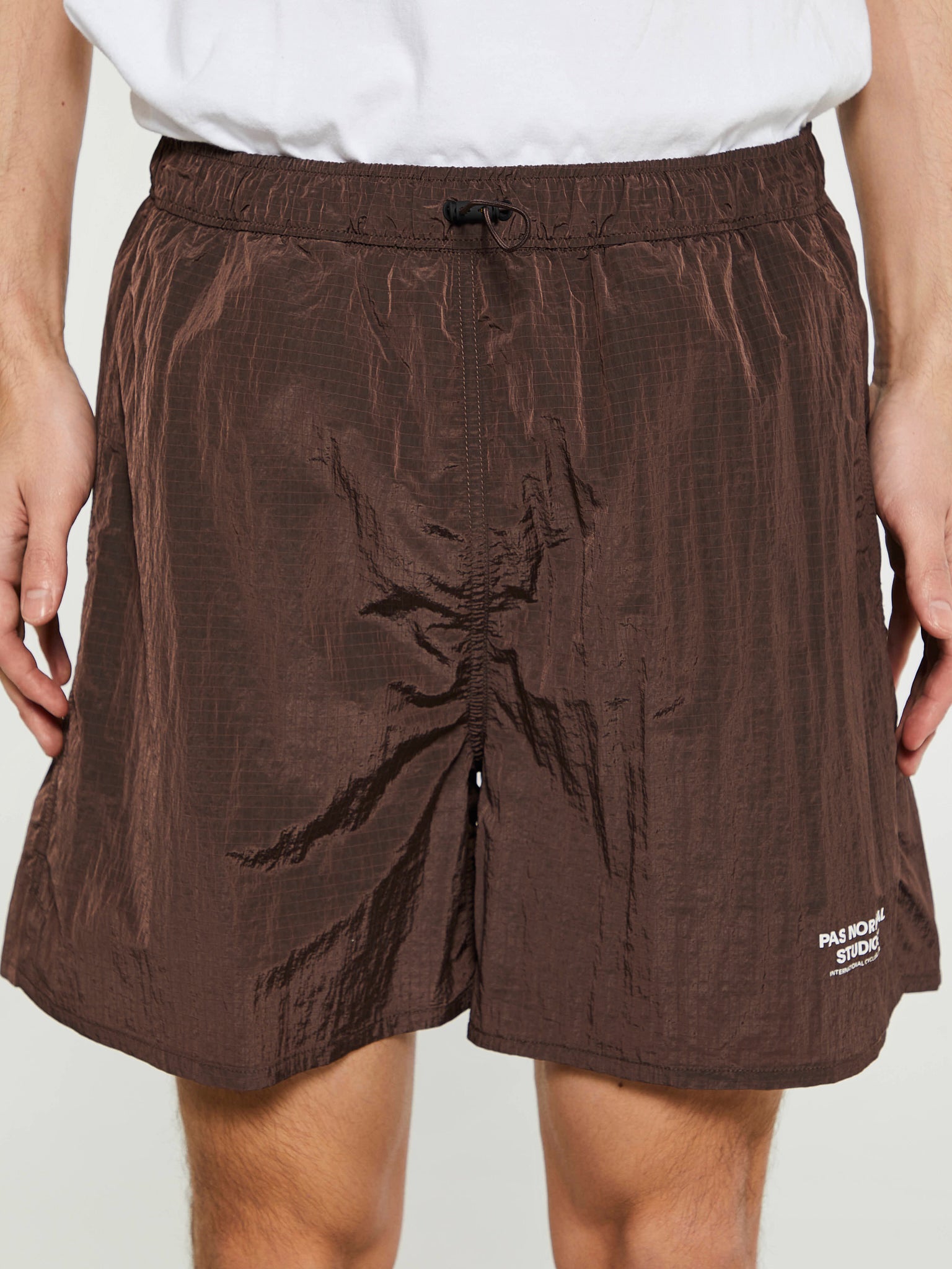 Pas Normal Studios - Off-Race Ripstop Shorts in Light Brown