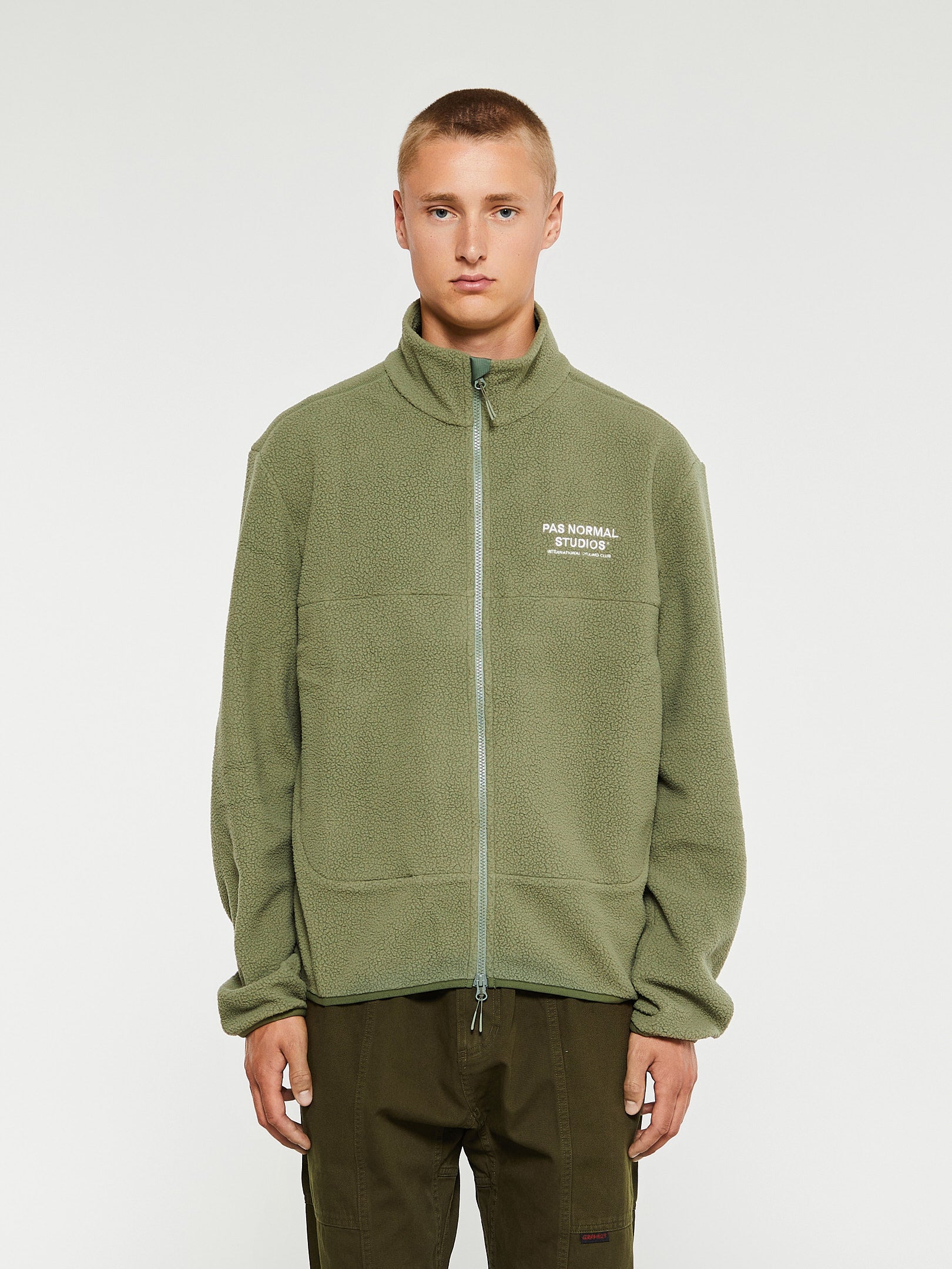 Pas Normal Studios - Off-Race Fleece Jacket in Army Green