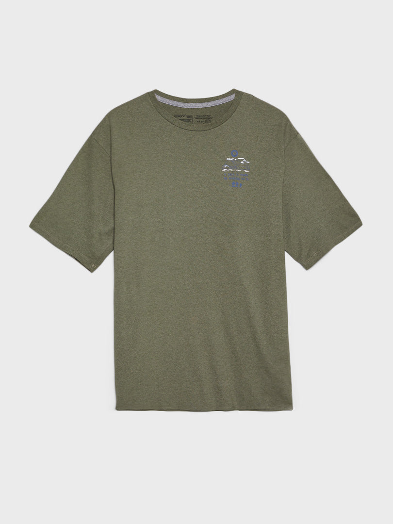 PATAGONIA - M's 50 Year Responsibili-Tee in The Long View: Sleet Green