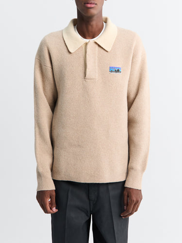 Patagonia - Recycled Wool-Blend Rugby Sweater in Seabird Grey