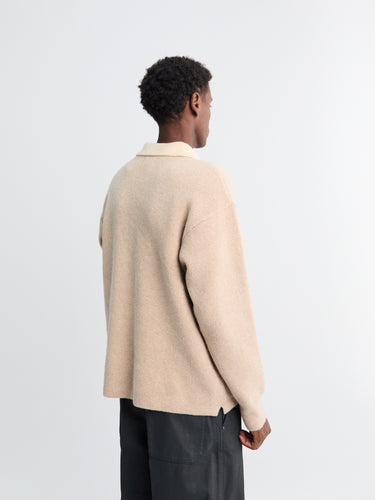 Patagonia - Recycled Wool-Blend Rugby Sweater in Seabird Grey