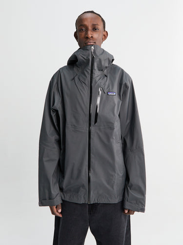 M's Granite Crest Rain Jacket in Forge Grey with Black