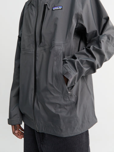 M's Granite Crest Rain Jacket in Forge Grey with Black