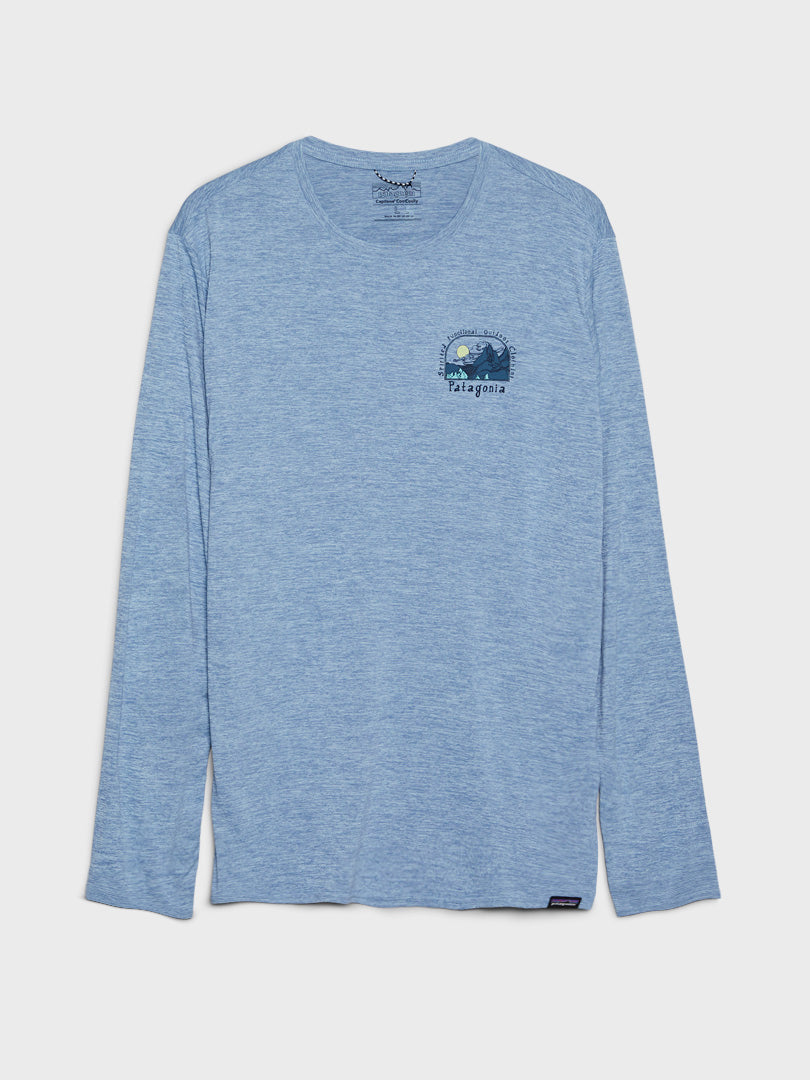 Patagonia - Cap Cool Shirt - Lands in Lost And Found: Steam Blue X-Dye ...