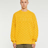 Patta - Purl Ribbed Sweater in Old Gold