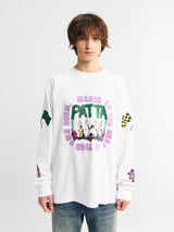 Patta - Own Your Own Mind Long Sleeve T-Shirt in White