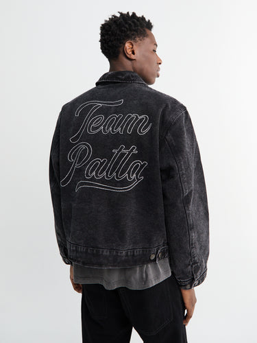 Patta - Washed Canvas Jacket in Black