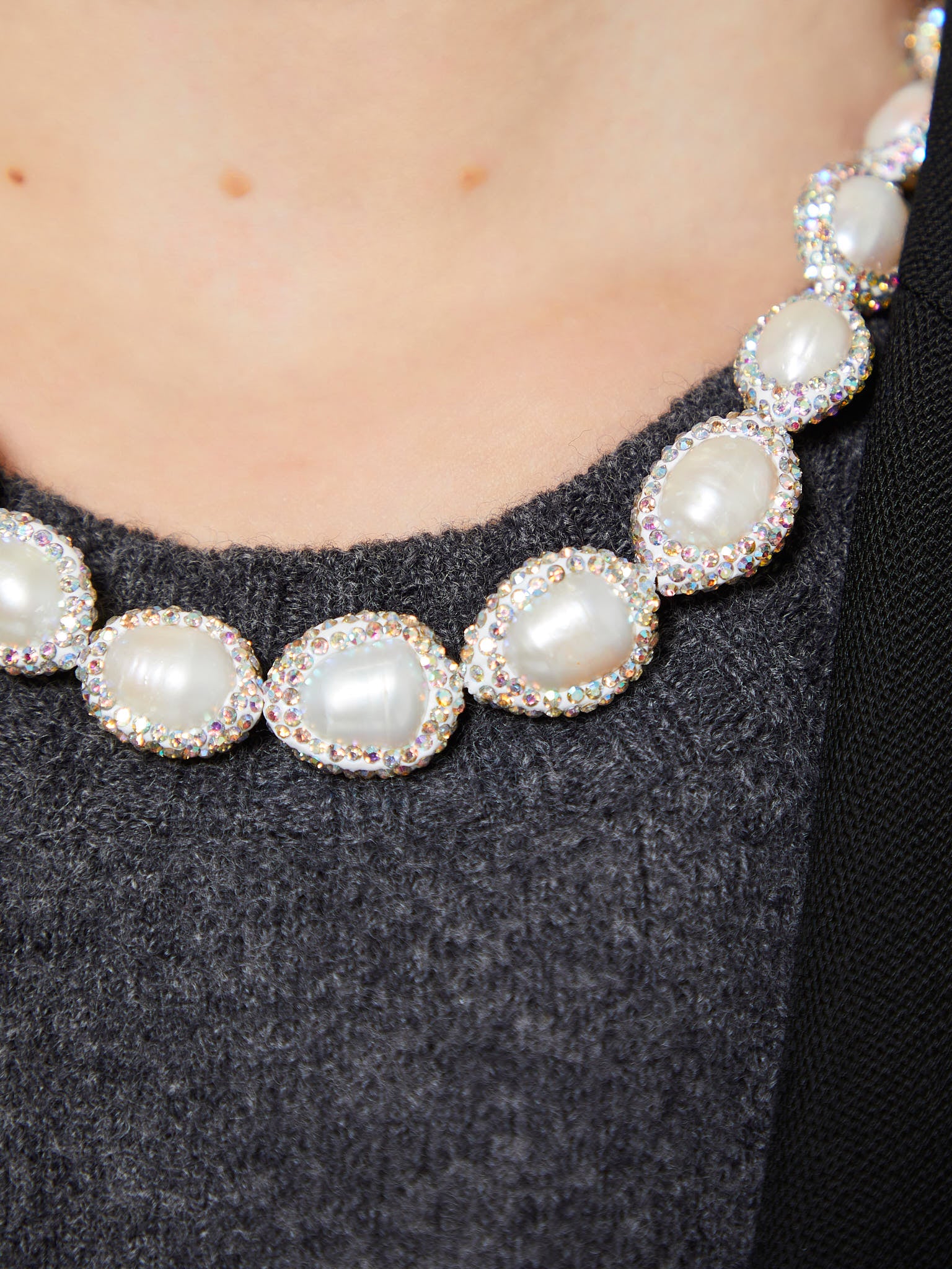 Pearl Drop Choker Necklace