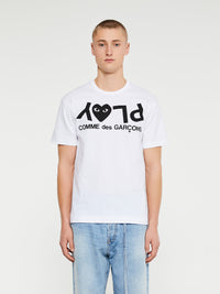 Comme des Garçons PLAY - T-Shirt in White