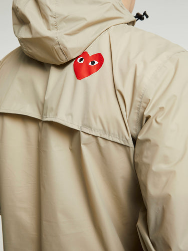 Comme des Garçons PLAY - CDG x K-Way Le Vrai 3.0 Leon Jacket in Beige