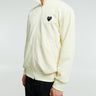 Comme des Garçons PLAY - Sweatshirt With Black Emblem in Ivory