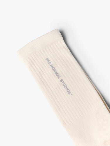 Pas Normal Studios - Off-Race Socks in Off White