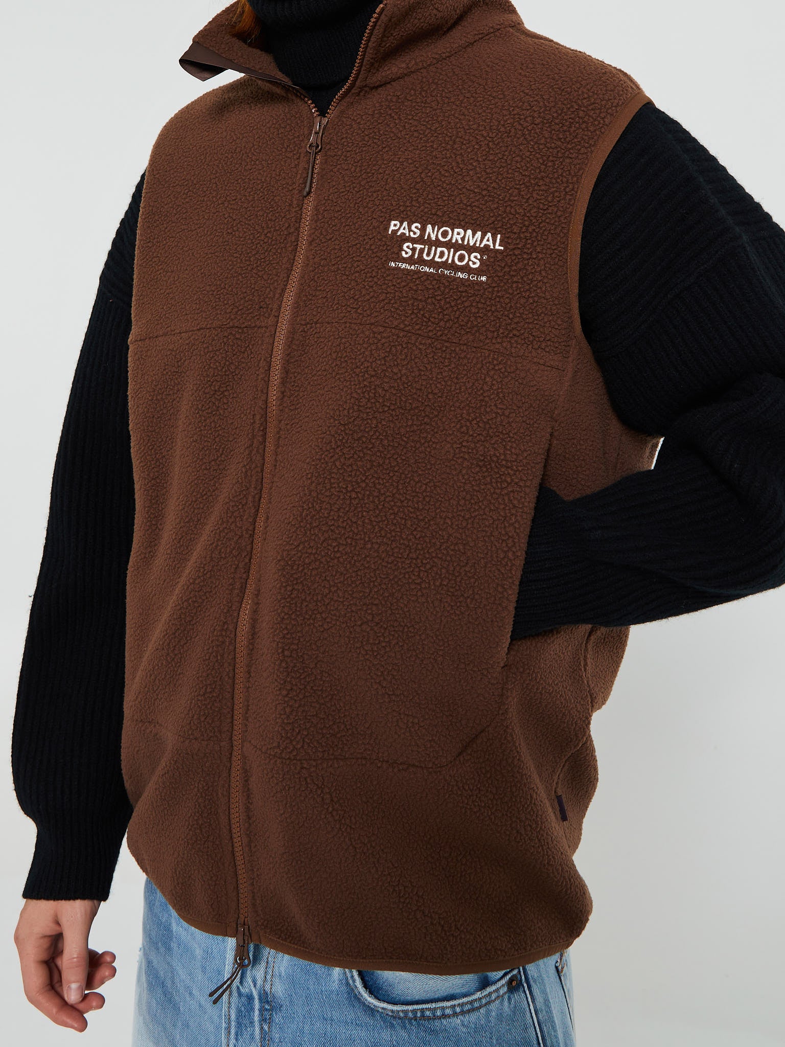 Pas Normal Studios - Off-Race Fleece Vest in Bronze