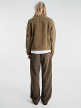 Pas Normal Studios - Off-Race Pile Fleece Jacket in Deep Olive
