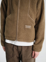 Pas Normal Studios - Off-Race Pile Fleece Jacket in Deep Olive
