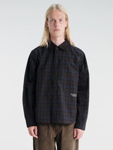 Pas Normal Studios - Off-Race Seersucker Shirt in Dark Navy