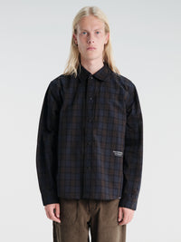 Pas Normal Studios - Off-Race Seersucker Shirt in Dark Navy