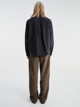 Pas Normal Studios - Off-Race Seersucker Shirt in Dark Navy