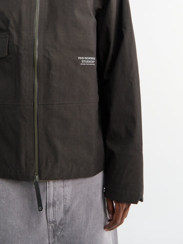 Pas Normal Studios - Off-Race 3L Cotton Shell Jacket in Dark Olive