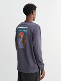 Pas Normal Studios - Off-Race Graphic Long Sleeve T-Shirt in Steel