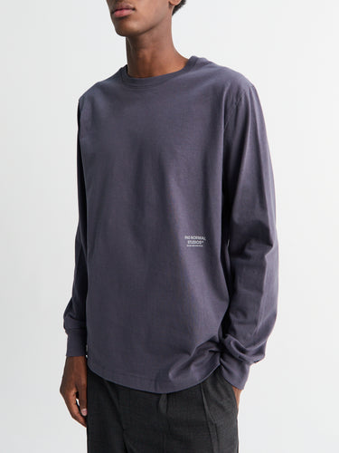 Pas Normal Studios - Off-Race Graphic Long Sleeve T-Shirt in Steel