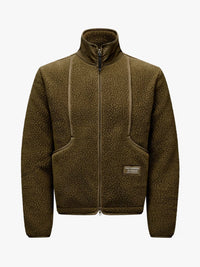 Pas Normal Studios - Off-Race Pile Fleece Jacket in Deep Olive